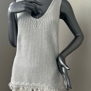 Lilly Pulitzer Knit Sleeveless Top with Fringe